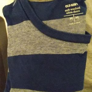 Blue/white Striped tee